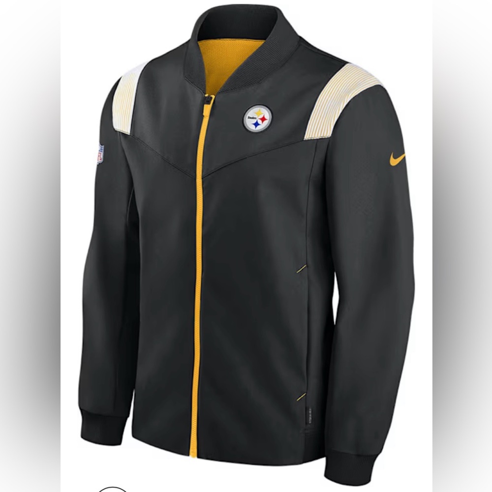 NFL Nike Pittsburgh Steelers sideline coach bomber Jacket coat